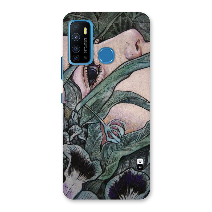 Girl Grass Art Back Case for Infinix Hot 9