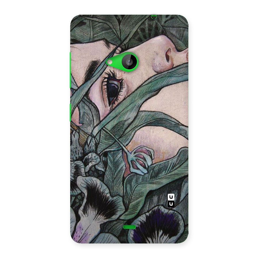 Girl Grass Art Back Case for Lumia 535