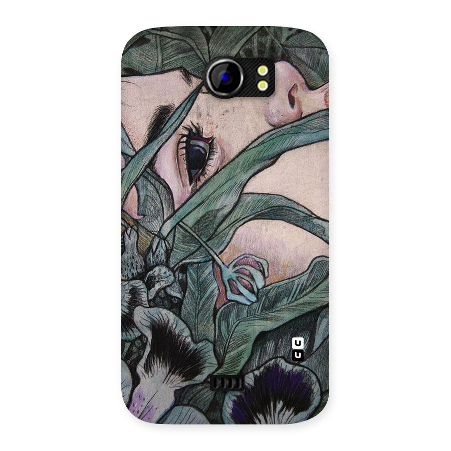 Girl Grass Art Back Case for Micromax Canvas 2 A110