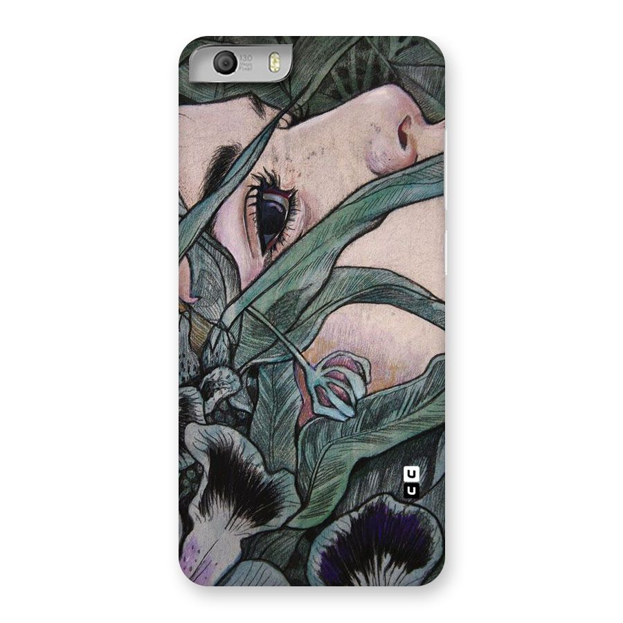 Girl Grass Art Back Case for Micromax Canvas Knight 2