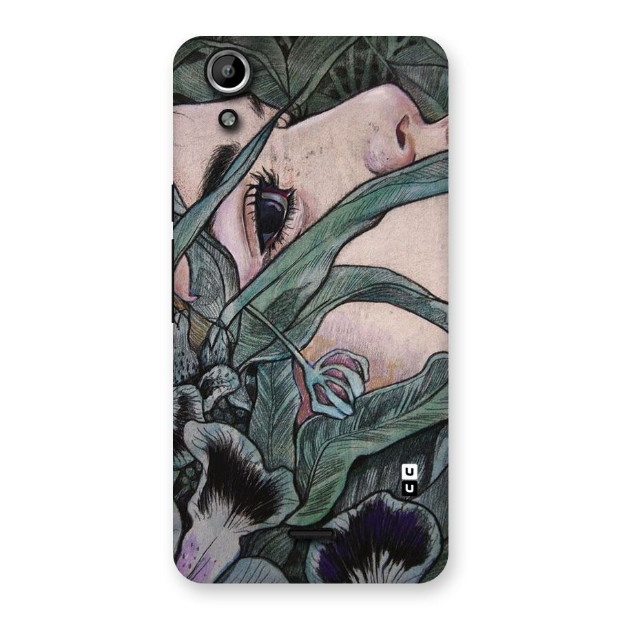 Girl Grass Art Back Case for Micromax Canvas Selfie Lens Q345