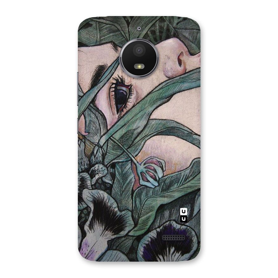 Girl Grass Art Back Case for Moto E4