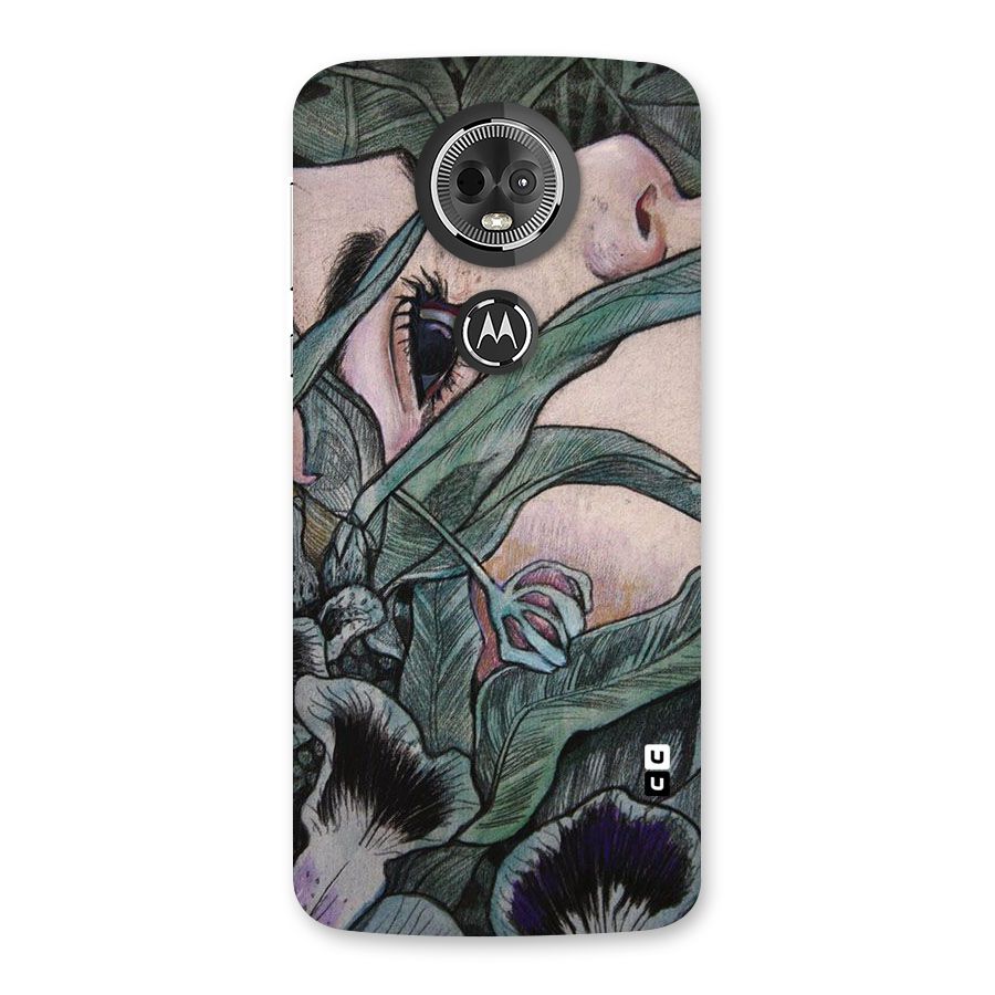 Girl Grass Art Back Case for Moto E5 Plus