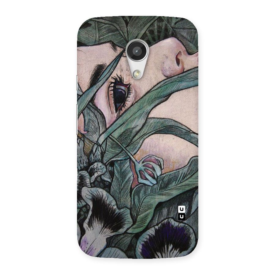 Girl Grass Art Back Case for Moto G 2nd Gen