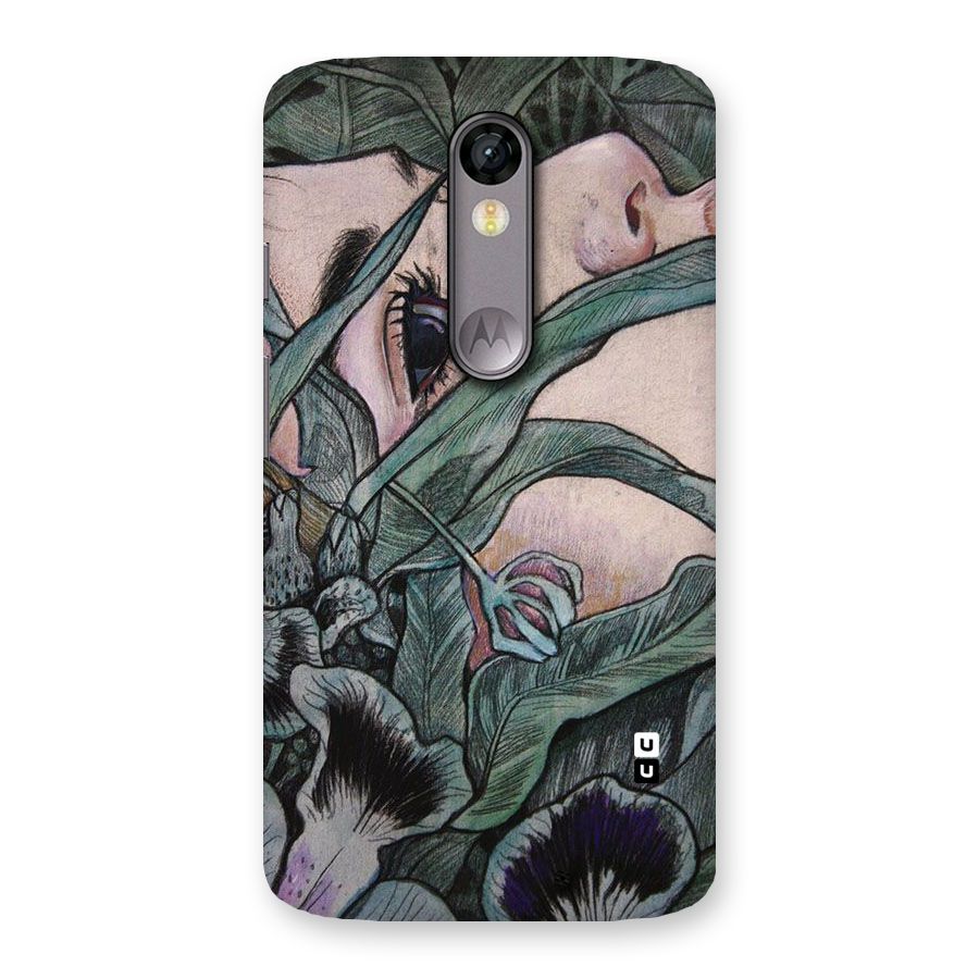 Girl Grass Art Back Case for Moto X Force
