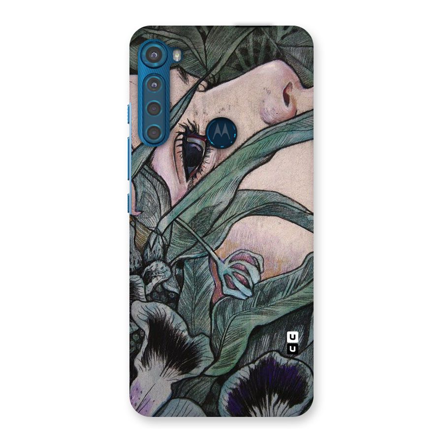 Girl Grass Art Back Case for Motorola One Fusion Plus