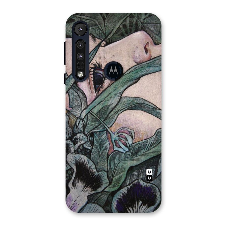 Girl Grass Art Back Case for Motorola One Macro