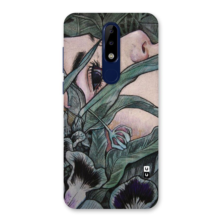 Girl Grass Art Back Case for Nokia 5.1 Plus