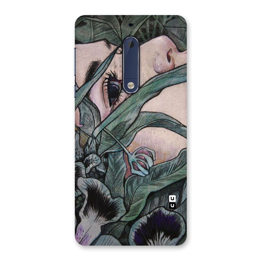Girl Grass Art Back Case for Nokia 5
