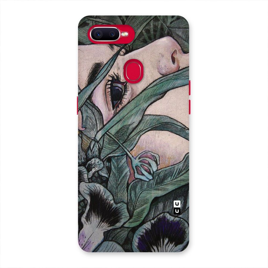 Girl Grass Art Back Case for Oppo F9 Pro