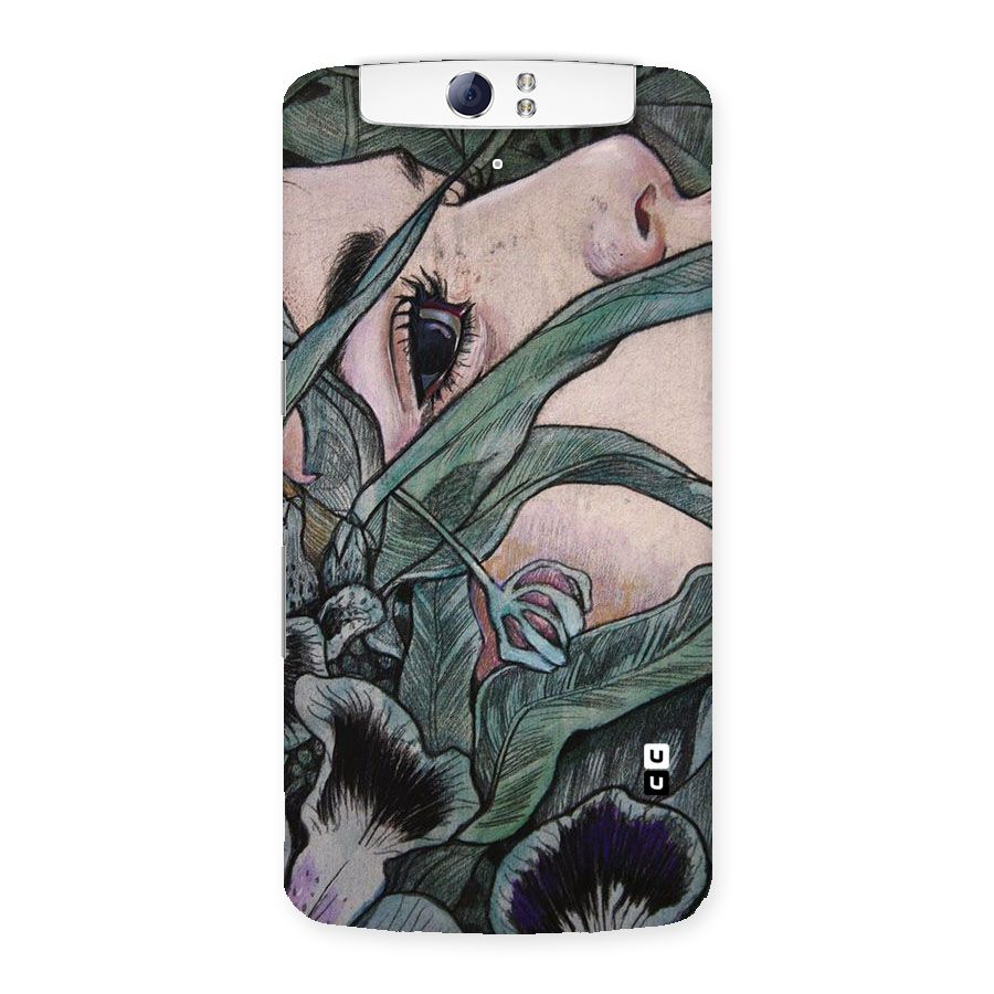 Girl Grass Art Back Case for Oppo N1