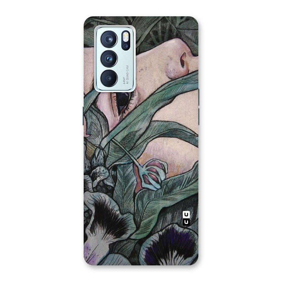 Girl Grass Art Back Case for Oppo Reno6 Pro 5G