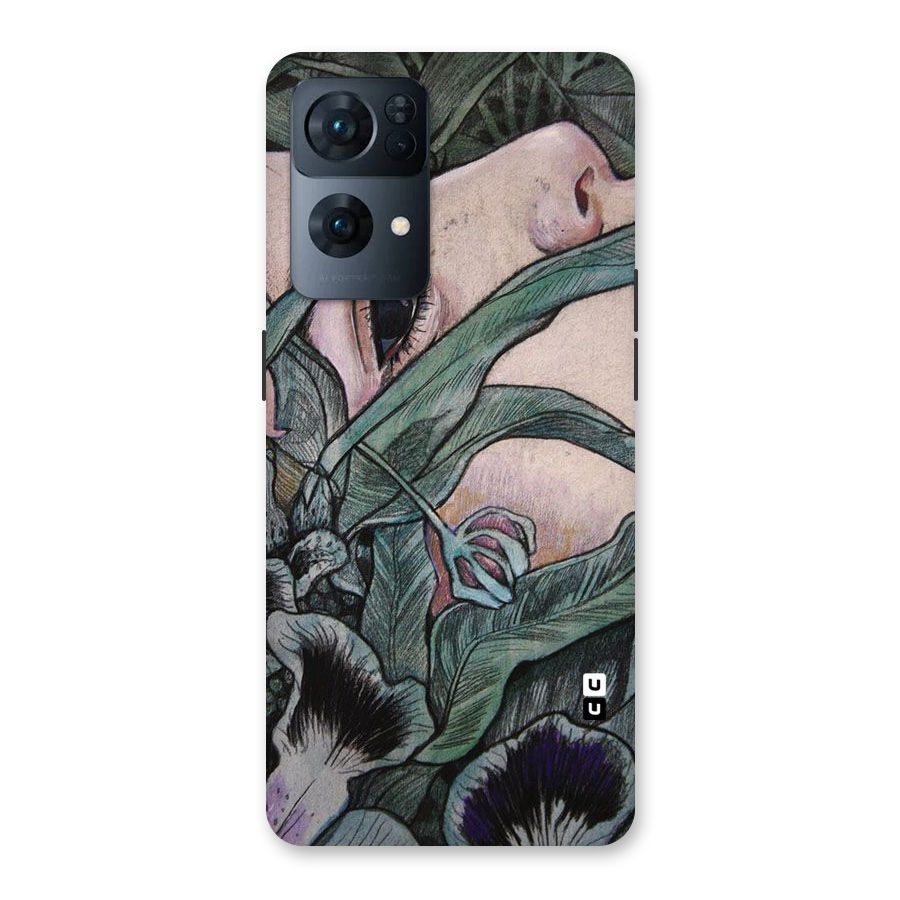 Girl Grass Art Back Case for Oppo Reno7 Pro 5G