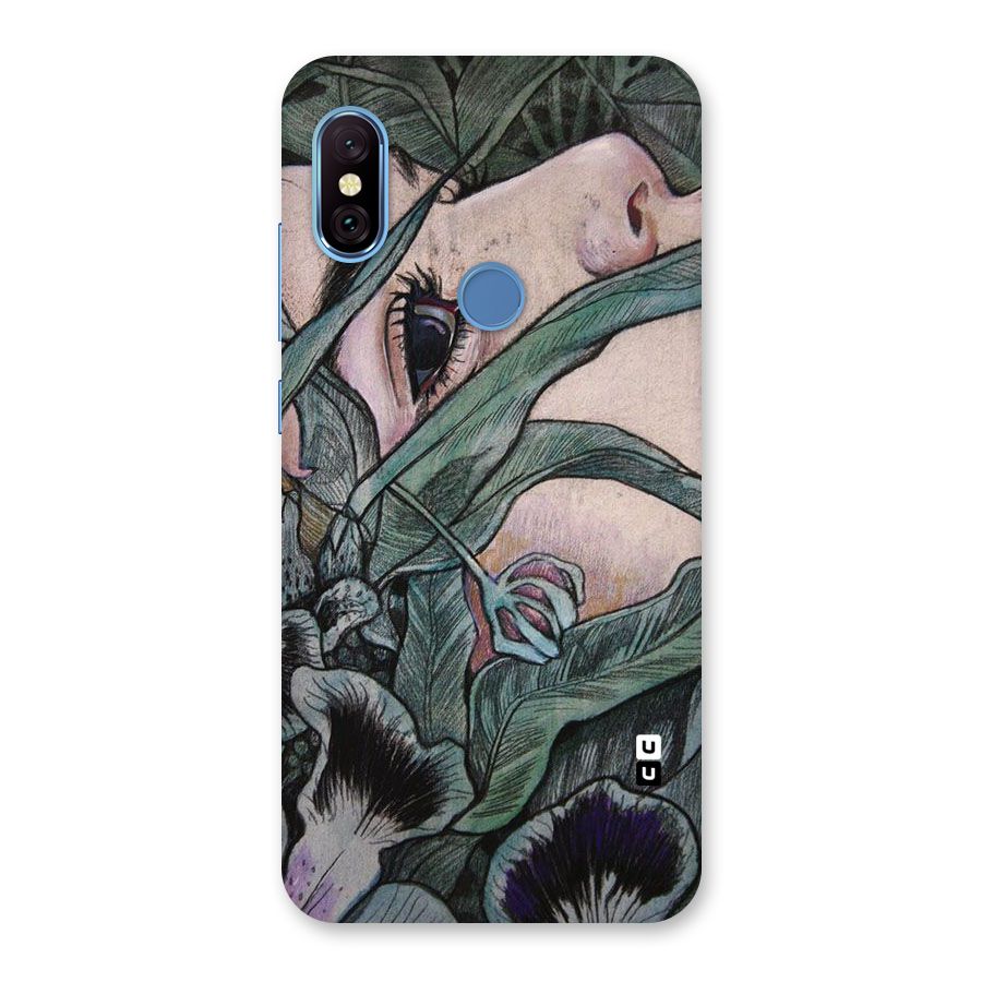 Girl Grass Art Back Case for Redmi Note 6 Pro