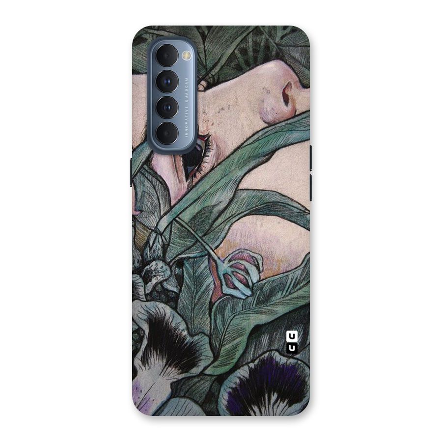 Girl Grass Art Back Case for Reno4 Pro
