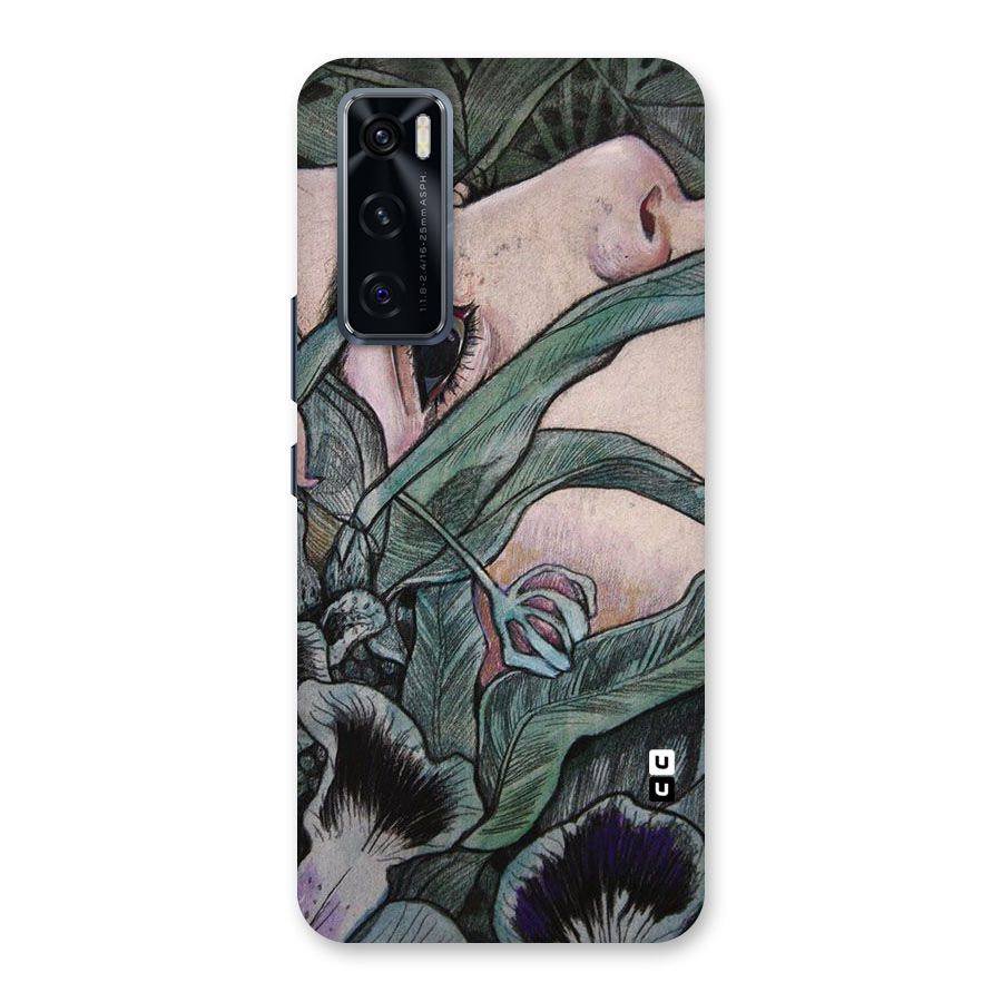 Girl Grass Art Back Case for Vivo V20 SE