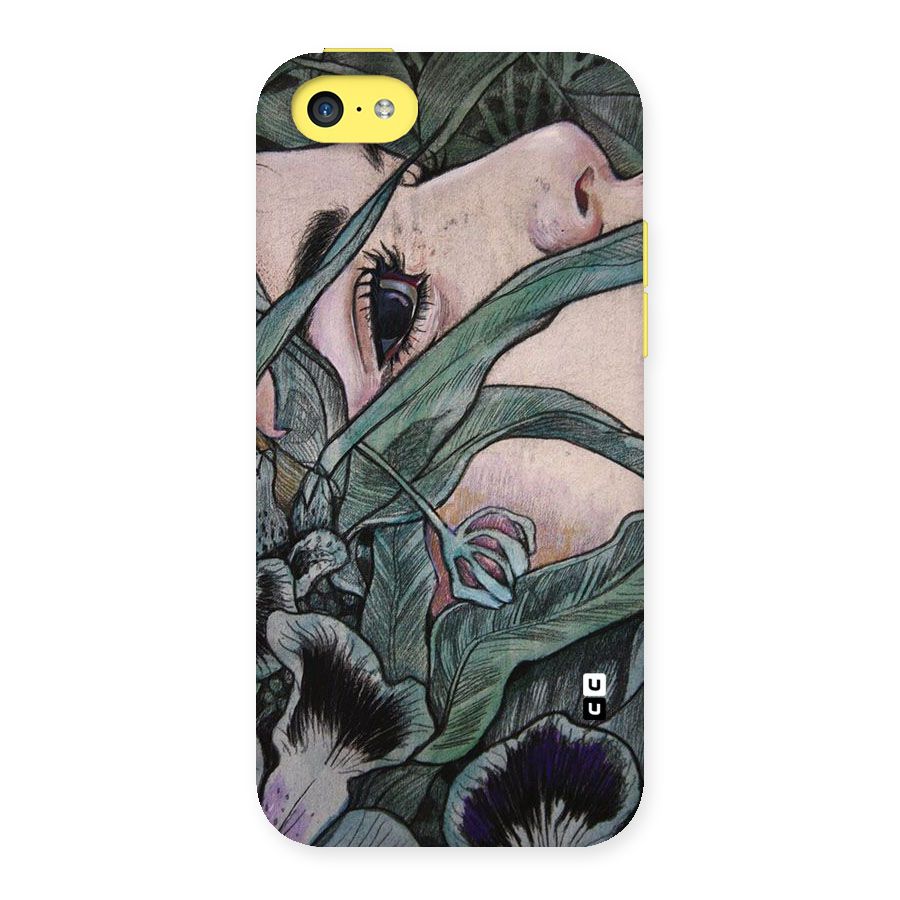 Girl Grass Art Back Case for iPhone 5C
