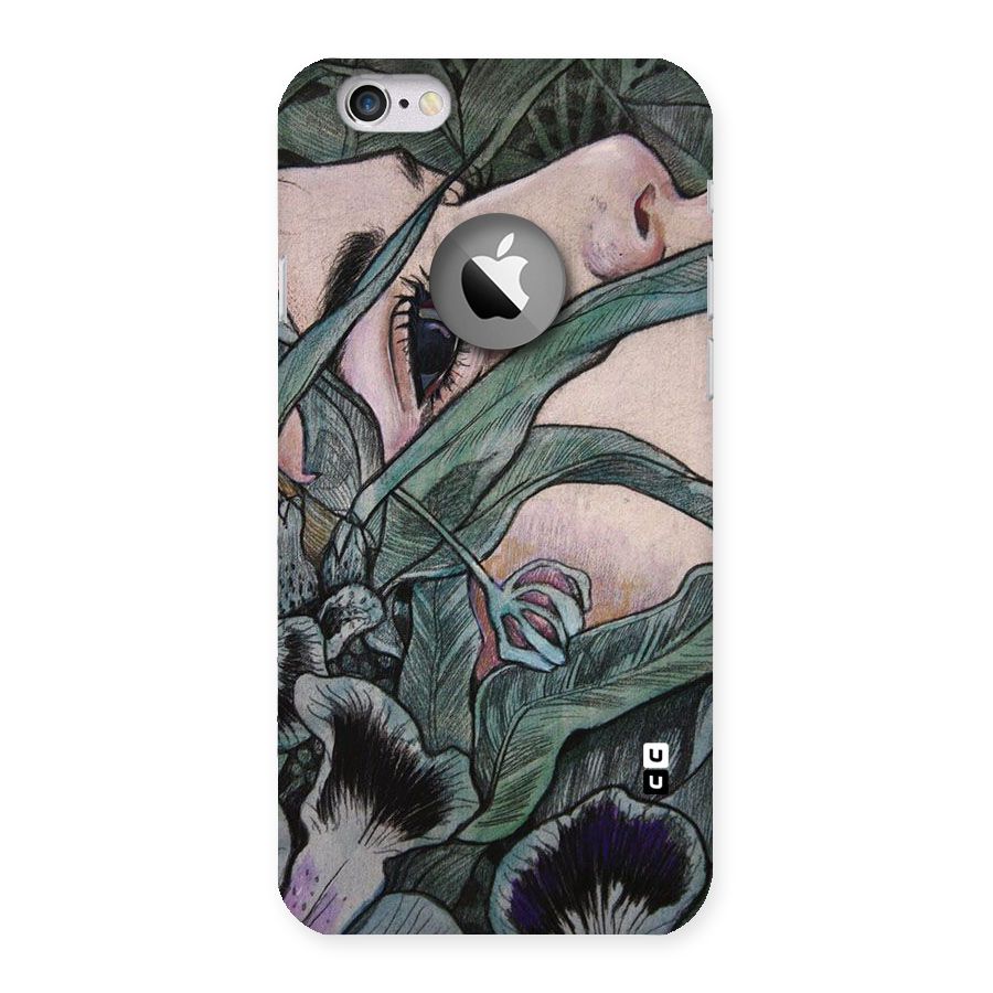 Girl Grass Art Back Case for iPhone 6 Logo Cut