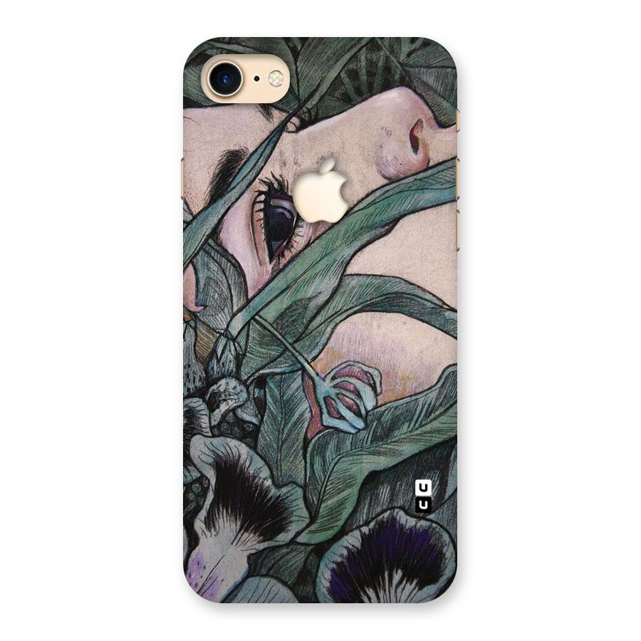 Girl Grass Art Back Case for iPhone 7 Apple Cut