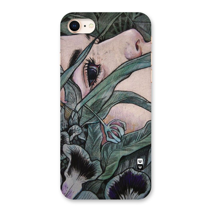 Girl Grass Art Back Case for iPhone 8