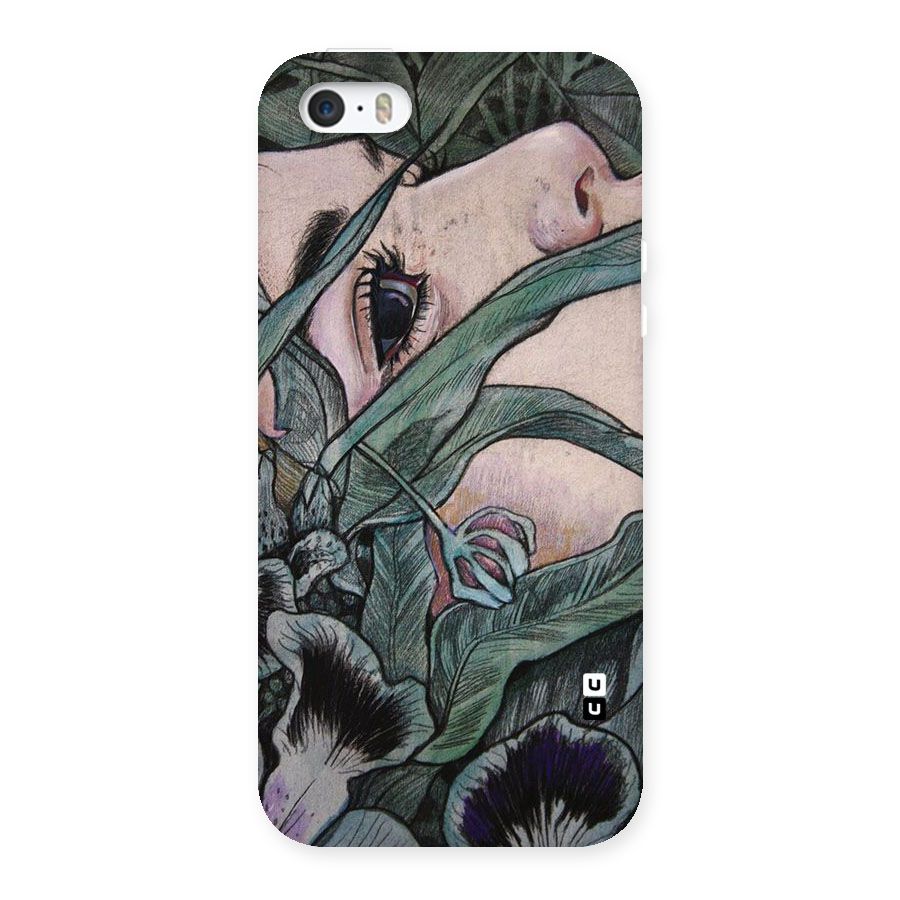 Girl Grass Art Back Case for iPhone SE