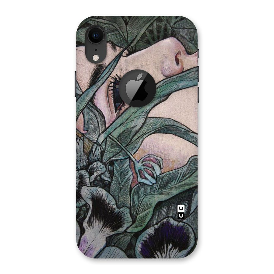 Girl Grass Art Back Case for iPhone XR Logo Cut