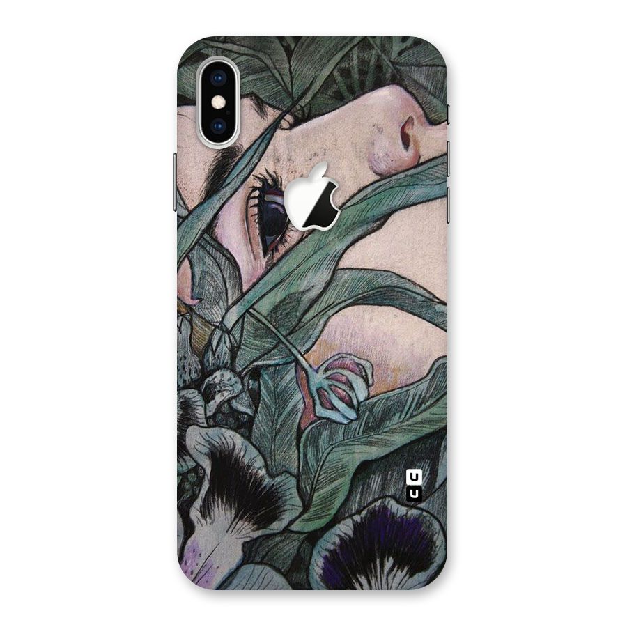 Girl Grass Art Back Case for iPhone XS Max Apple Cut