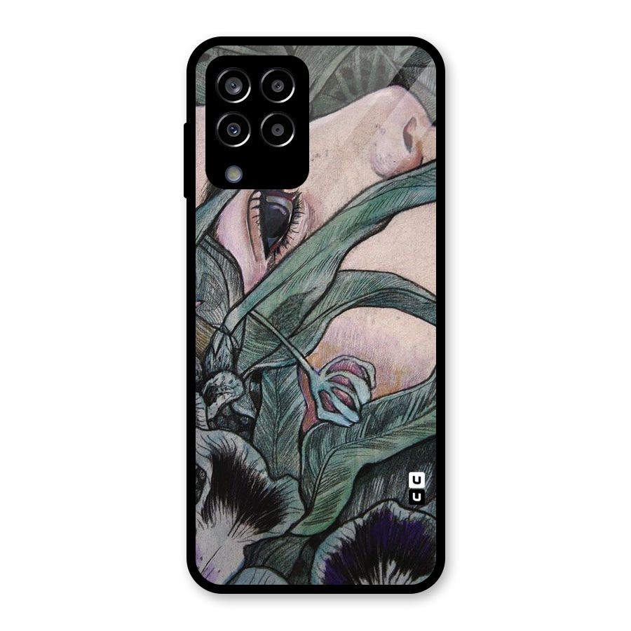 Girl Grass Art Glass Back Case for Galaxy M33