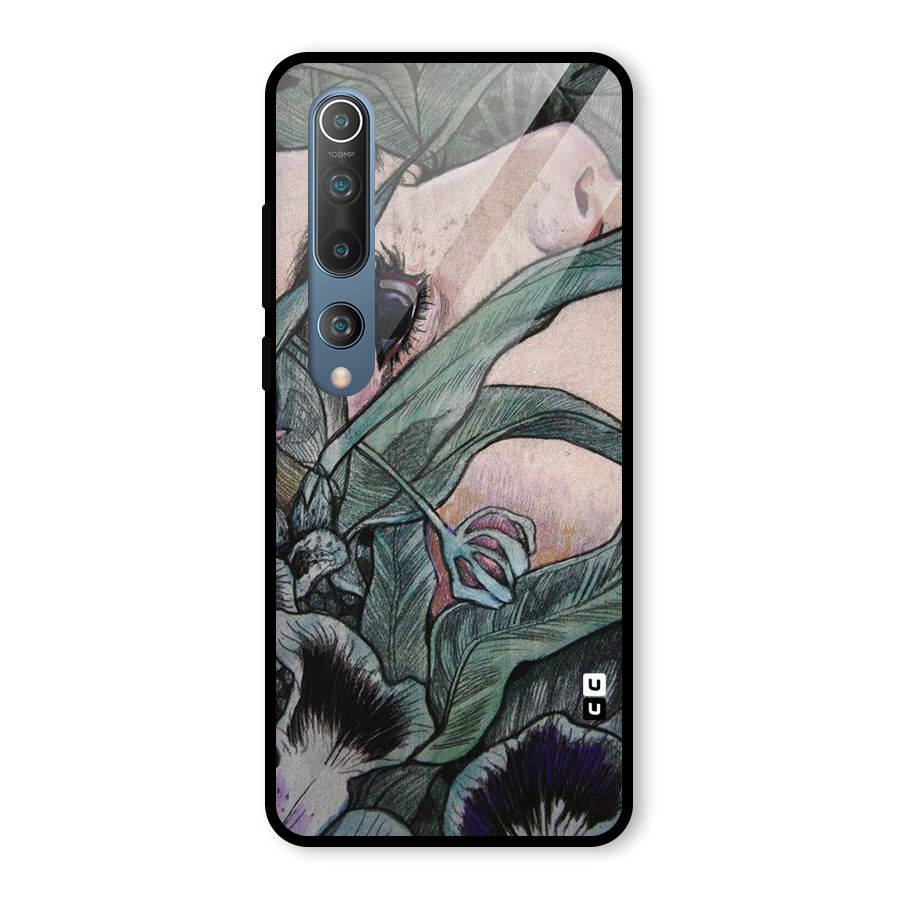 Girl Grass Art Glass Back Case for Mi 10