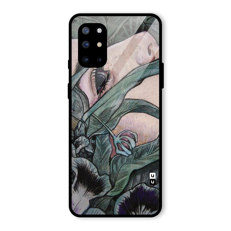 Girl Grass Art Glass Back Case for OnePlus 8T