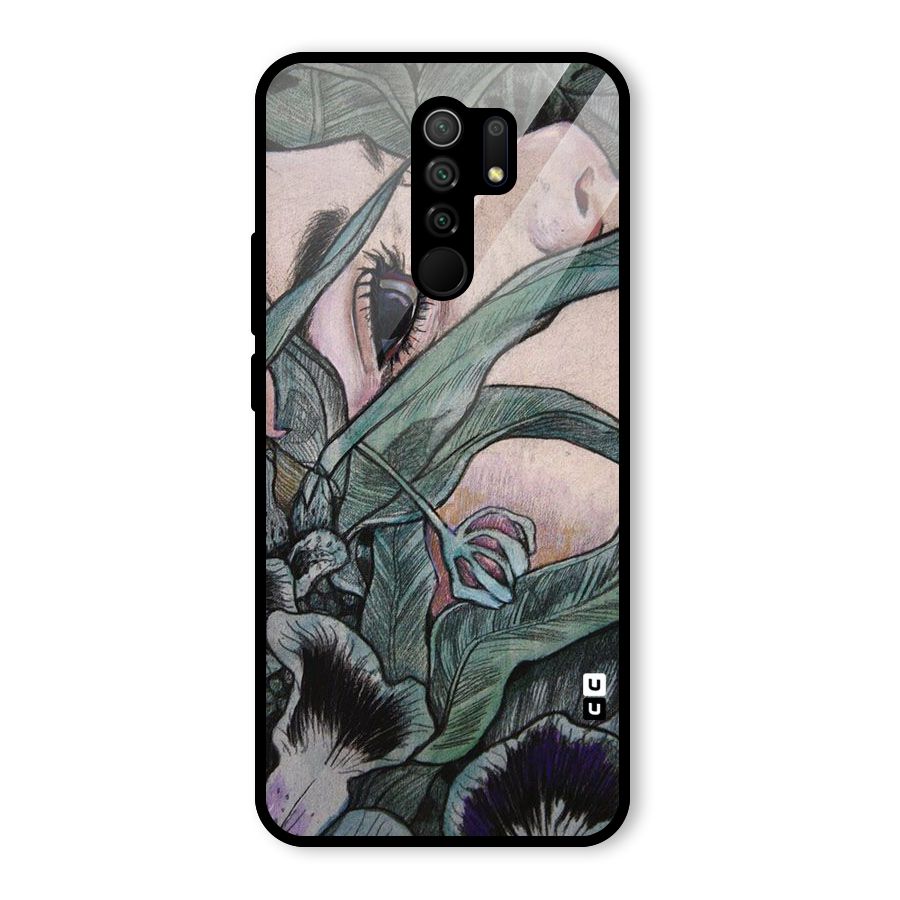 Girl Grass Art Glass Back Case for Poco M2