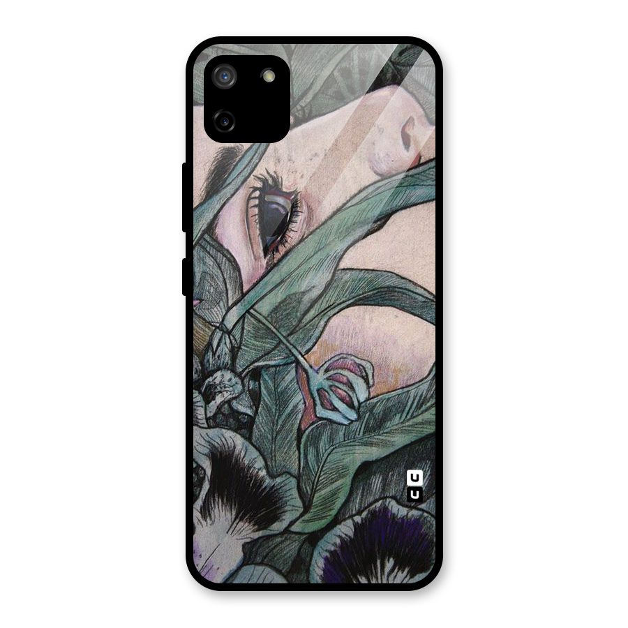 Girl Grass Art Glass Back Case for Realme C11