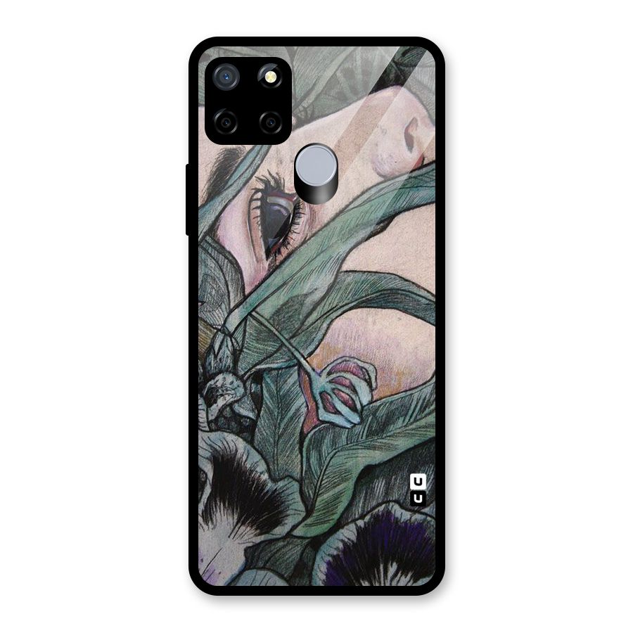 Girl Grass Art Glass Back Case for Realme C12