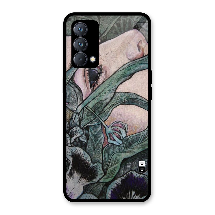 Girl Grass Art Glass Back Case for Realme GT Master Edition