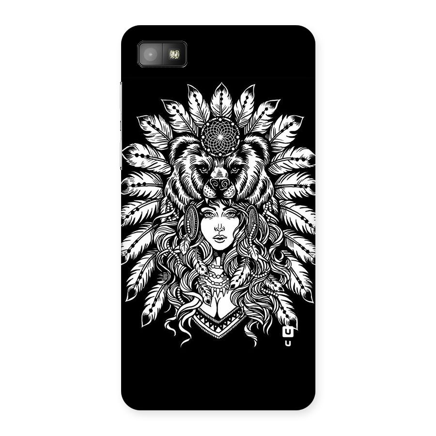 Girl Pattern Art Back Case for Blackberry Z10