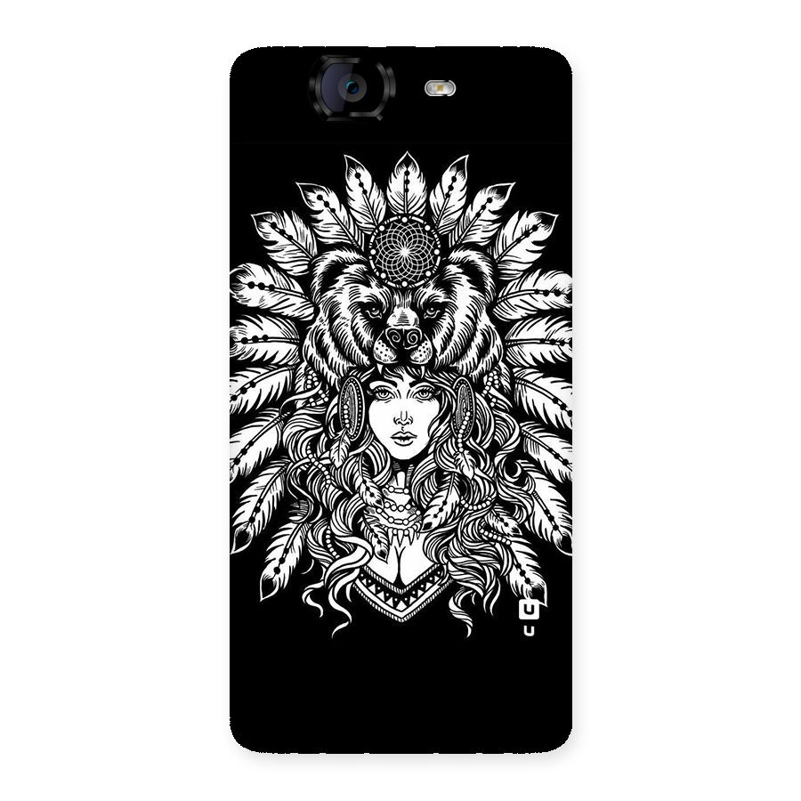 Girl Pattern Art Back Case for Canvas Knight A350