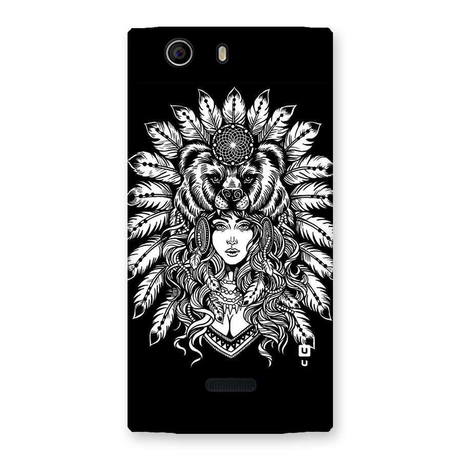 Girl Pattern Art Back Case for Canvas Nitro 2 E311