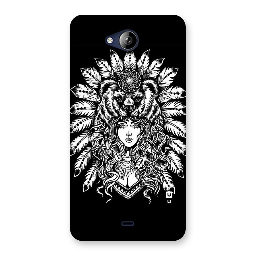 Girl Pattern Art Back Case for Canvas Play Q355