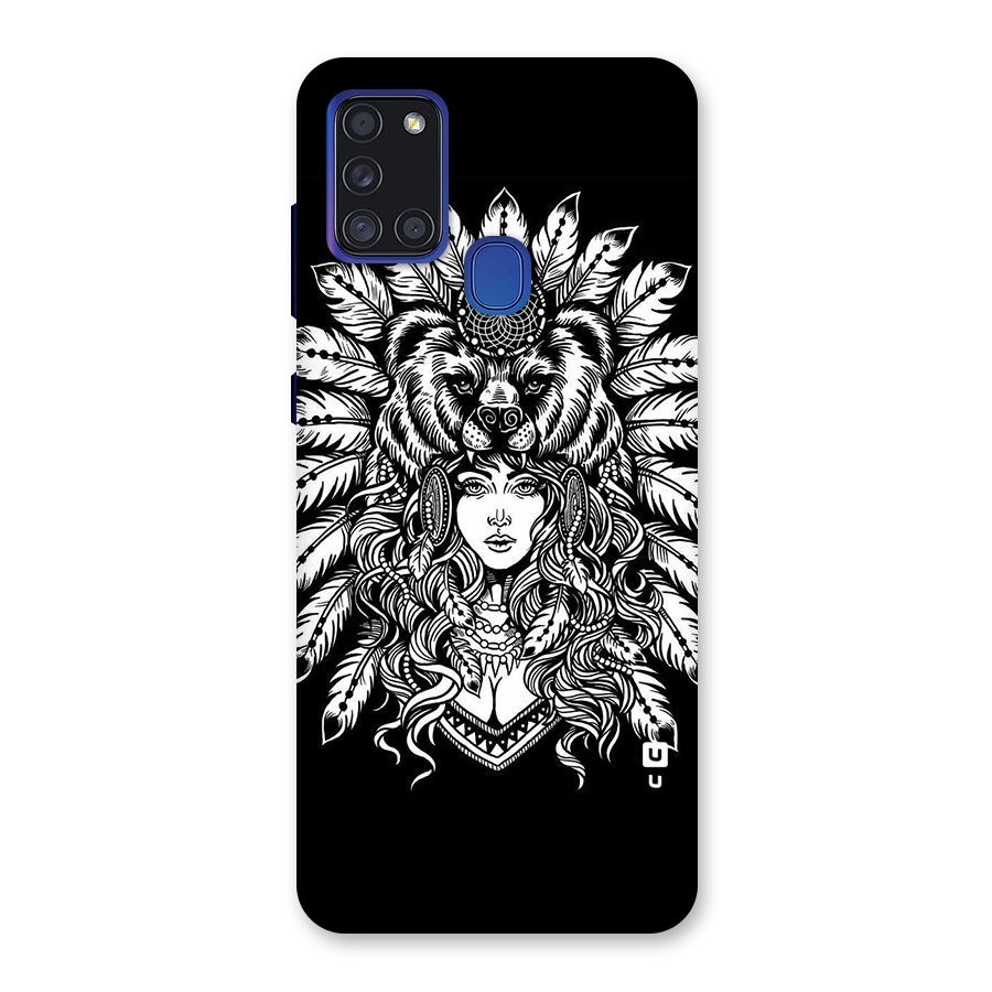 Girl Pattern Art Back Case for Galaxy A21s