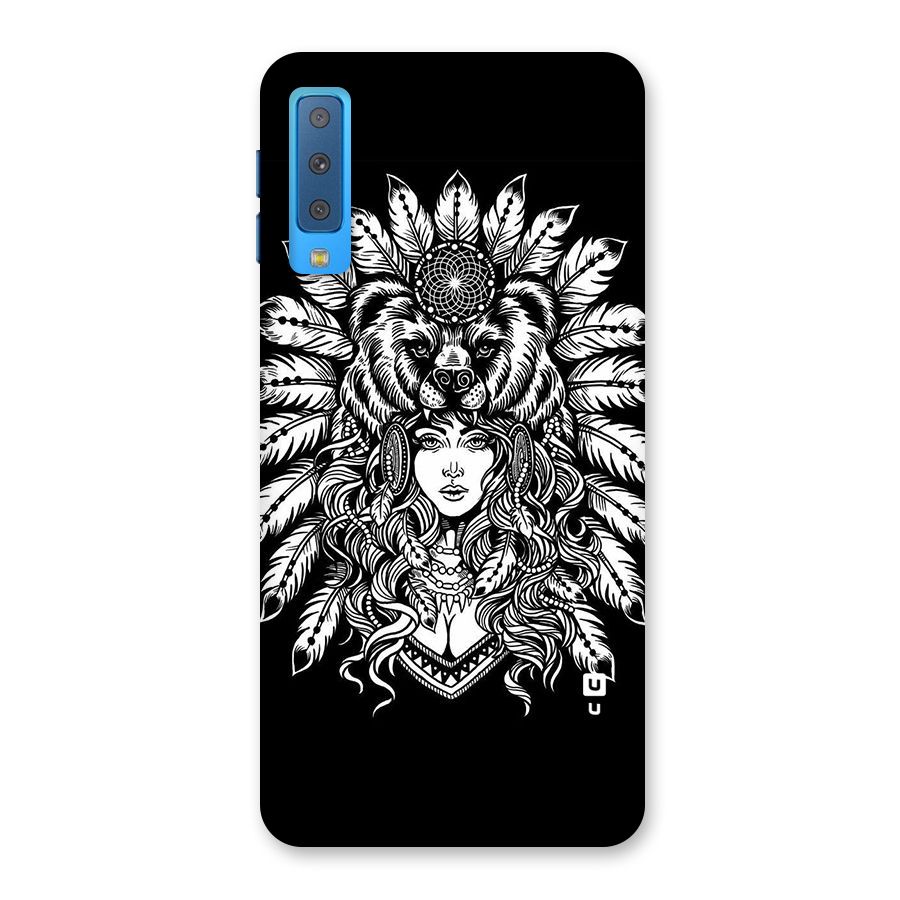 Girl Pattern Art Back Case for Galaxy A7 (2018)