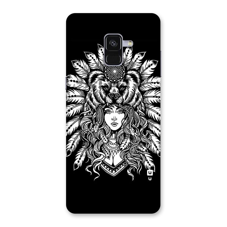 Girl Pattern Art Back Case for Galaxy A8 Plus