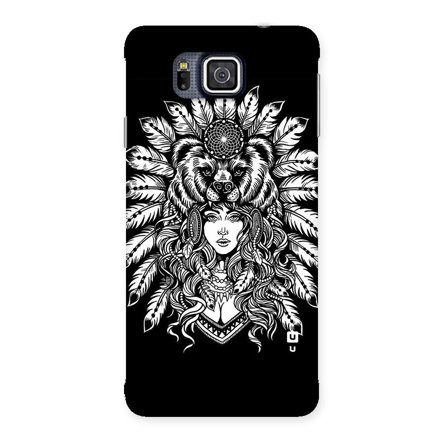 Girl Pattern Art Back Case for Galaxy Alpha