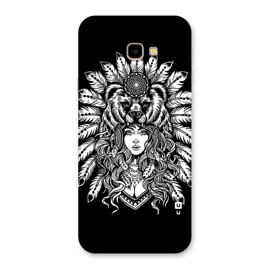Girl Pattern Art Back Case for Galaxy J4 Plus