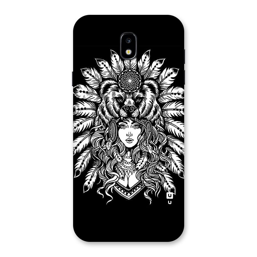 Girl Pattern Art Back Case for Galaxy J7 Pro