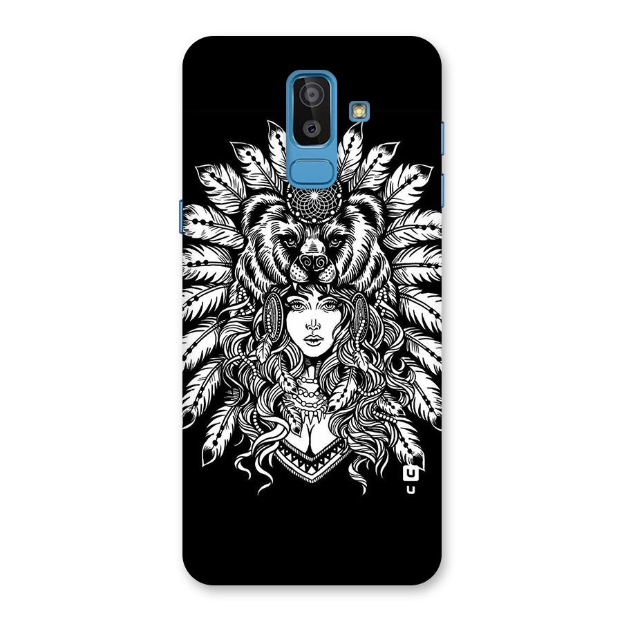 Girl Pattern Art Back Case for Galaxy J8