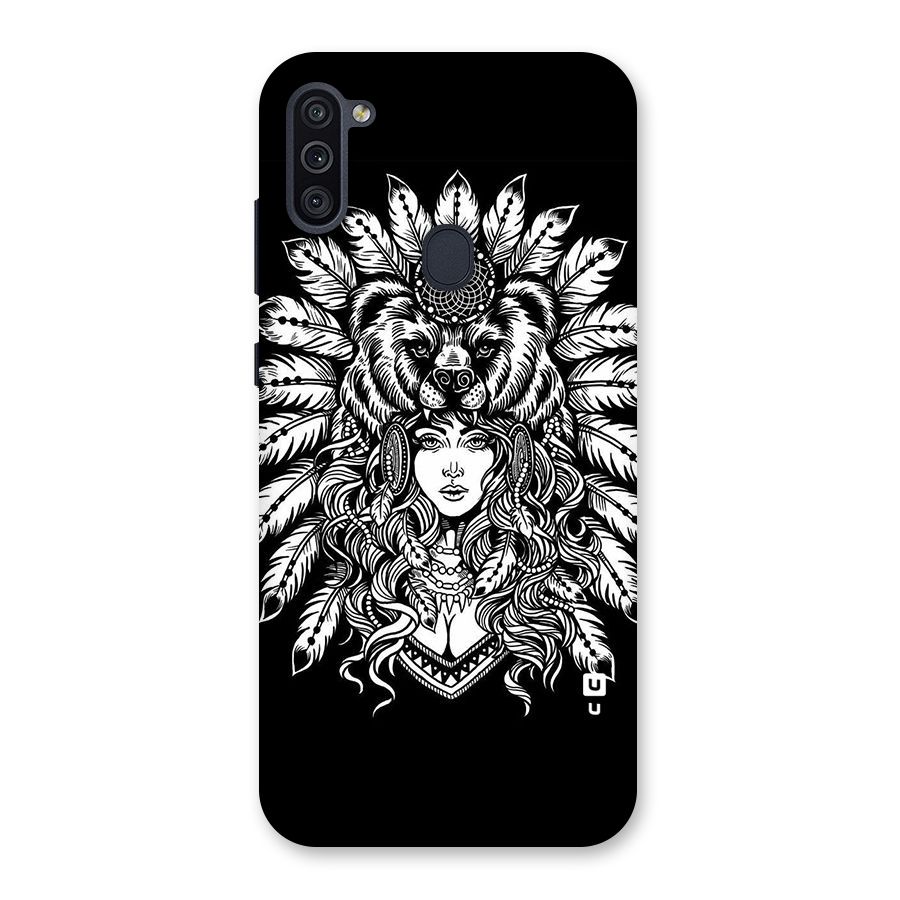 Girl Pattern Art Back Case for Galaxy M11