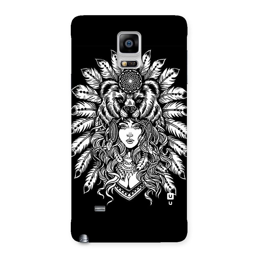 Girl Pattern Art Back Case for Galaxy Note 4