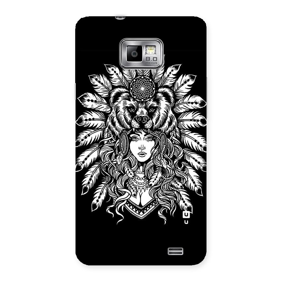 Girl Pattern Art Back Case for Galaxy S2