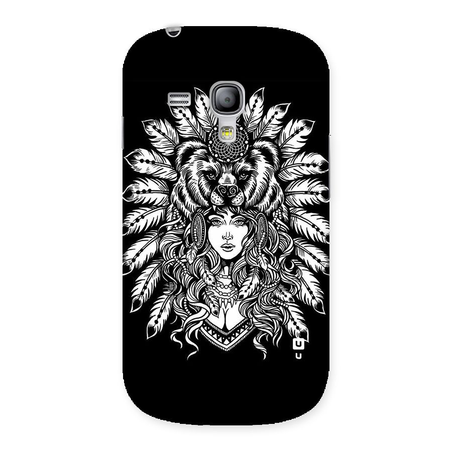 Girl Pattern Art Back Case for Galaxy S3 Mini