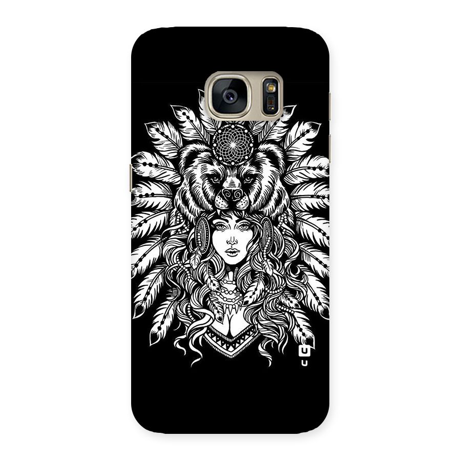 Girl Pattern Art Back Case for Galaxy S7